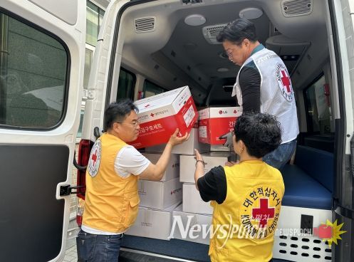 인천 목조상가주택 화재, 인천적십자 긴급구호품 지원 및 구호요원 급파