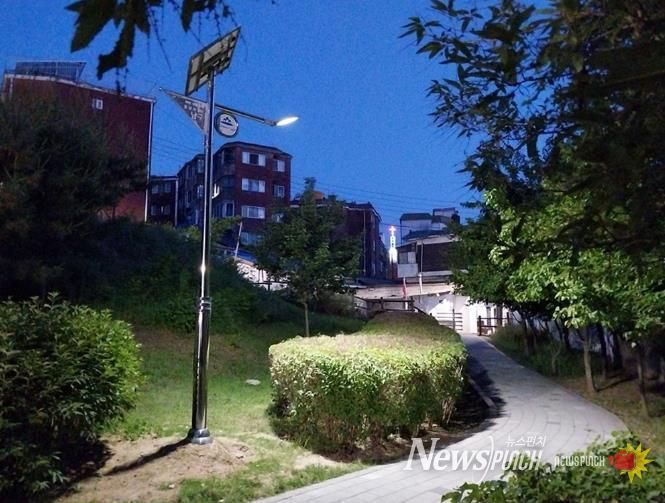 미추홀구시설관리공단, 용정근린공원 조명 설비 개선해