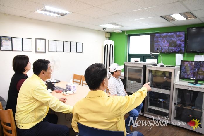 미추홀구의회, 수해 현장 방문