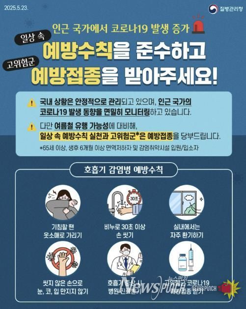 코로나19 예방수칙 포스터(출처: 질병관리청)
