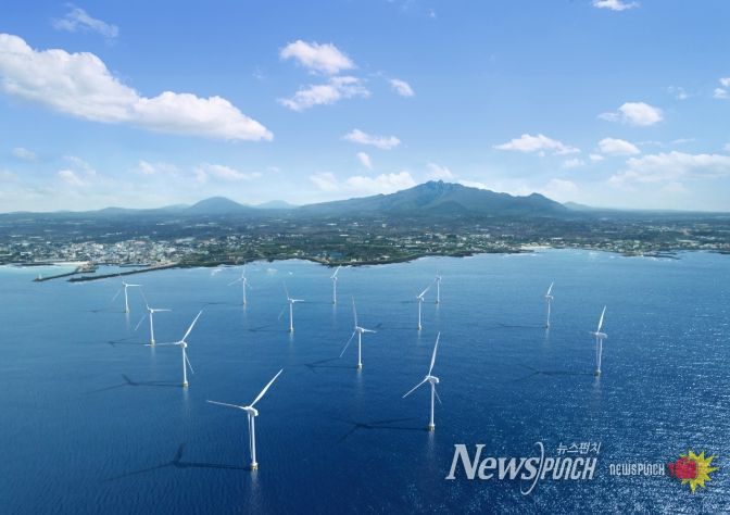 한동·평대 해상풍력 예상 조감도