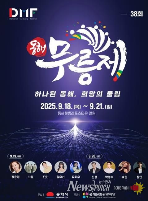 제38회 동해무릉제, 9월18일 개막 ‘하나 된 동해, 희망의 울림’