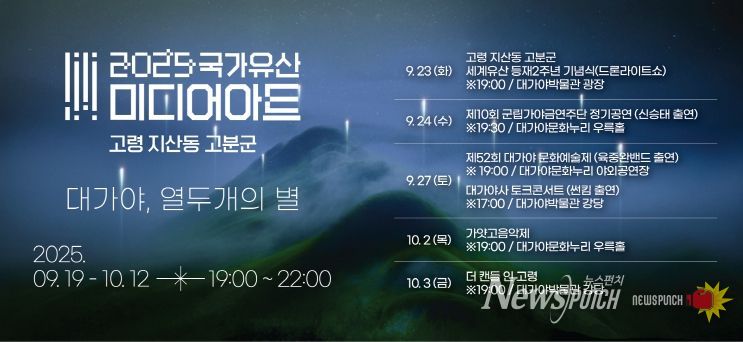 2025 국가유산 미디어아트 고령 지산동 고분군