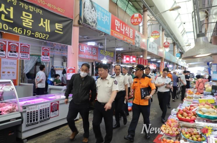 목포소방서, 추석 명절 대비 화재예방강화지구 방문