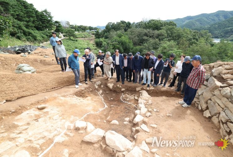 주계고성 벌굴조사 현장 설명회
