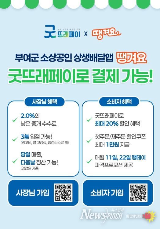 공공배달앱 ‘땡겨요’ 팝업