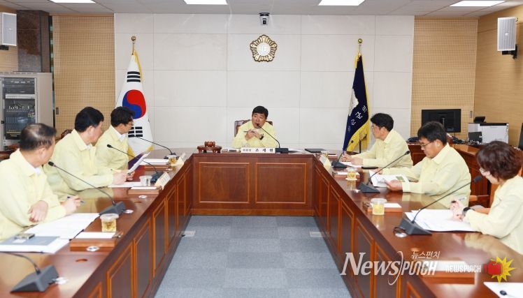 산업건설위원회 깨씨무늬병 등 대응 회의