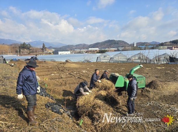 진안군, 하반기 영농부산물 파쇄 지원 접수