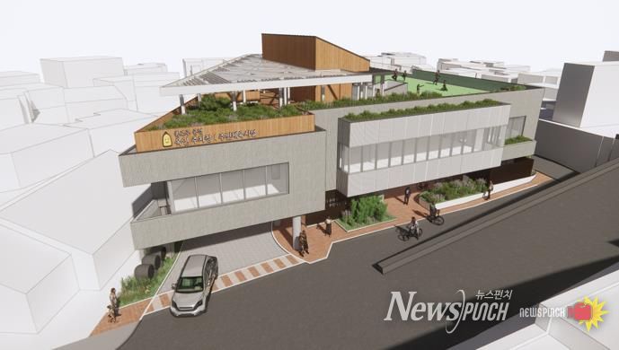 12월 준공 예정인 옥인동 공영주차장 및 체육시설