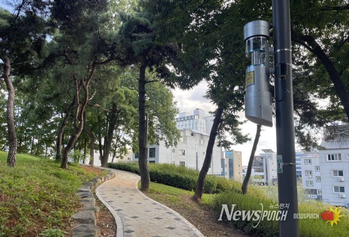 포충기·기피제분사기 설치 모습