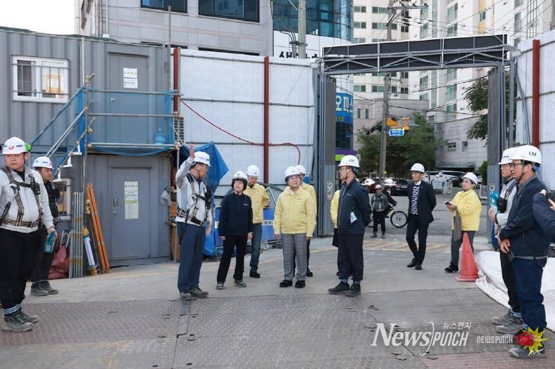 은평구, 고용노동부와 신축 건설현장 합동 안전점검 실시
