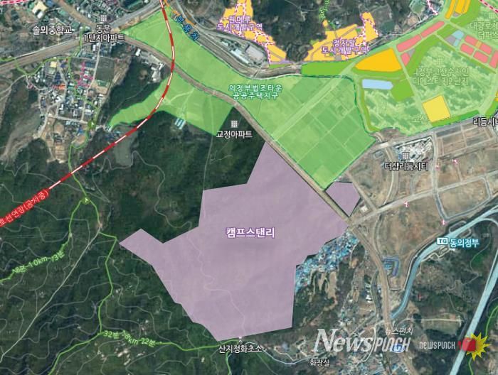 의정부 캠프스탠리 위치도