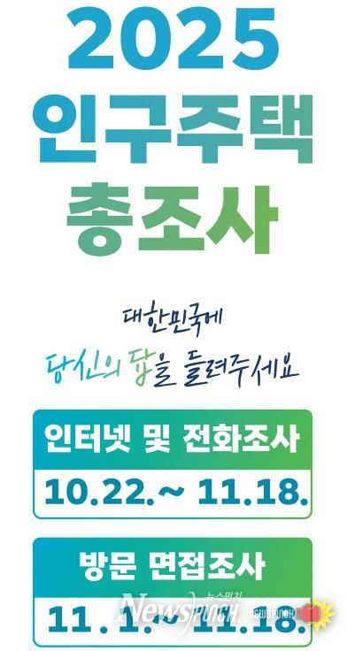 안동시, 2025 인구주택총조사 통계조사원 사칭 주의