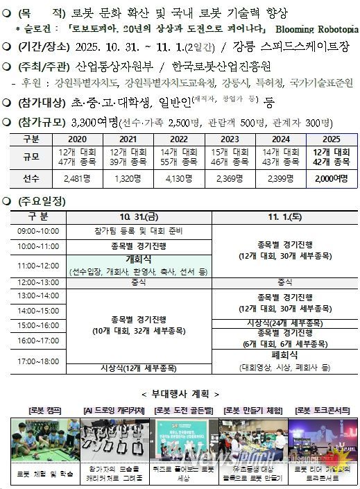 제20회 국제로봇콘테스트 개요