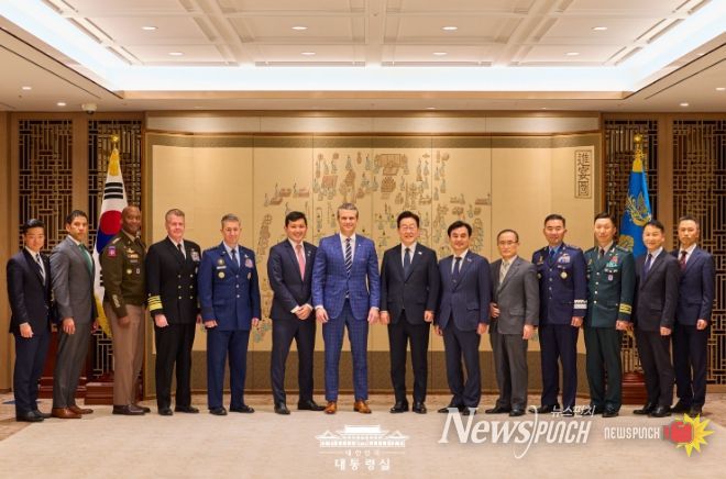 피트 헤그세스 미 전쟁부 장관 예방(대통령실)