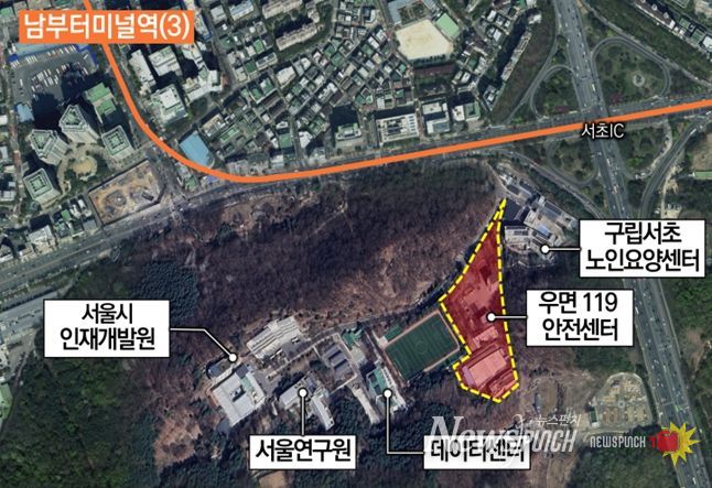 대상지 현황(서초소방학교 부지 - 서초구 서초동 393-8 외)