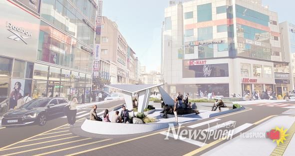 삼거리광장 조감도