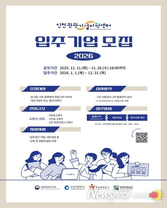 입주기업 모집 포스터