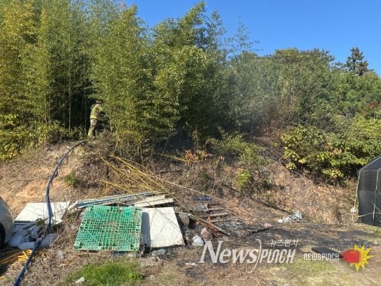 해남소방서, 주택용 소화기 활용으로 산불 진화 사례 홍보