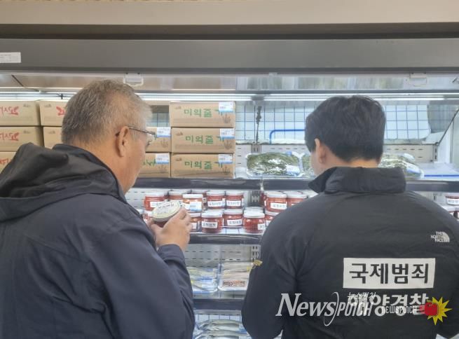 완도해경, 김장철 앞두고 농·수산물 원산지 허위표시 등 특별 단속 실시