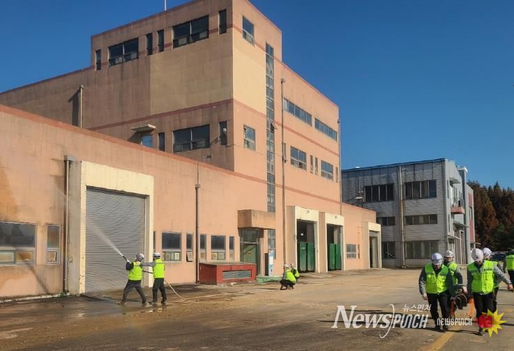 안성공공하수처리시설, 재난대비 합동 소방 훈련 실시