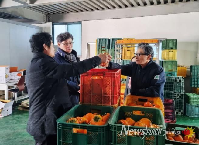 진병영 함양군수 ‘서하 곶감’ 생산 농가 방문 및 격려