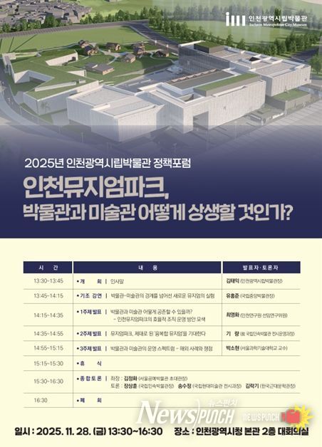 2025년 인천시립박물관 정책포럼 포스터