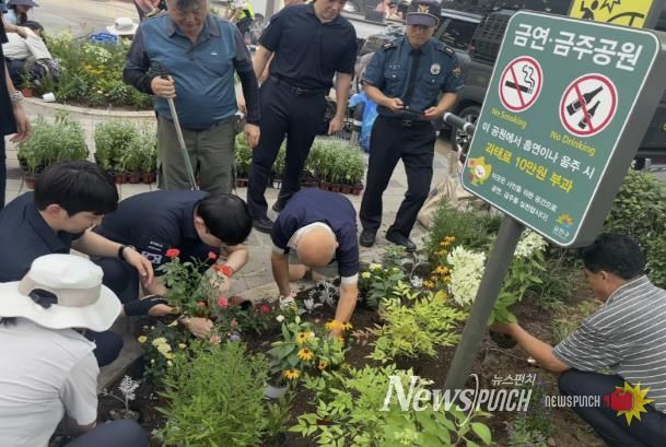 정원처방사업, 원예 프로그램 진행 모습