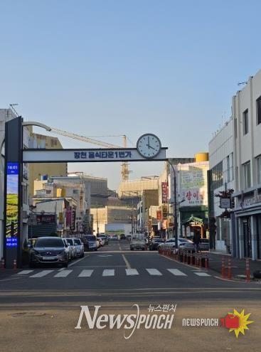 터미널 주변 장천2길 전신주 철거 후 모습
