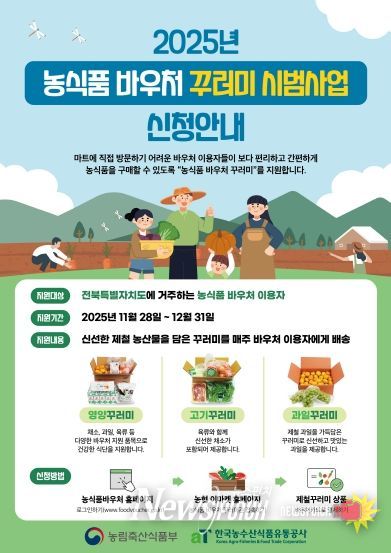‘농식품 바우처 꾸러미 시범사업’ 포스터