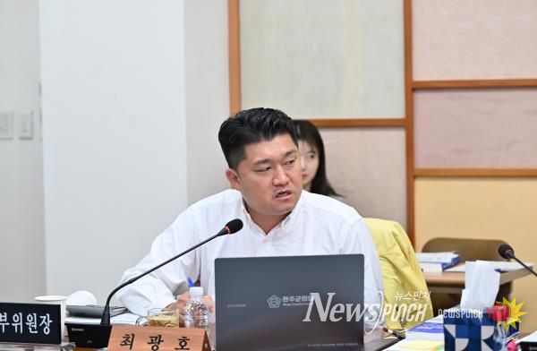 완주군의회 최광호 의원, CCTV 회선 구조 개선 요구