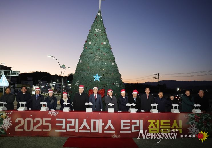 2025 크리스마스트리 점등식 개최(화양읍범곡사거리).