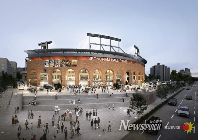 성남시 야구전용구장 정면도