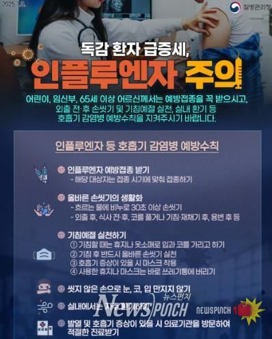 영광군, 인플루엔자 주의보 발령에 마스크 착용 캠페인 홍보주간 운영