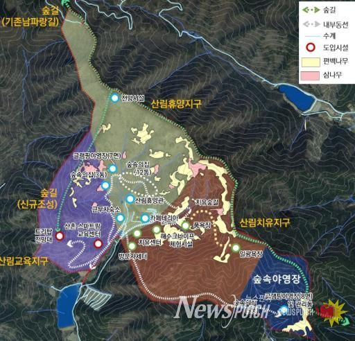 고흥군 현안사업, 국회의결로 2026년부터 시작됩니다 (2) - 국립 다도해 산림치유원 위치도