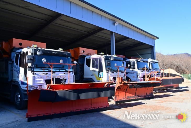 청송군, 겨울철 도로 제설 종합대책 추진