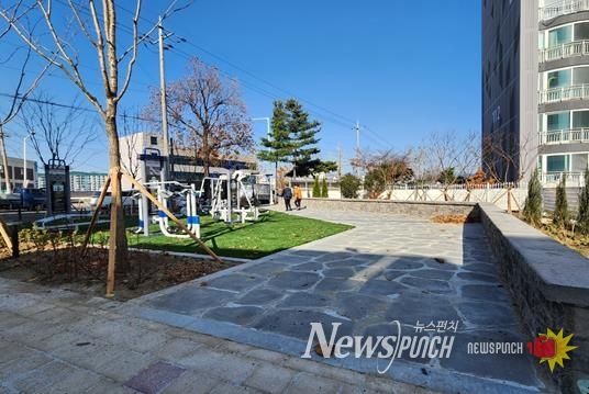 최근 효목동 337번지에 효목동 쉼터공원 조성사업을 완료했다.