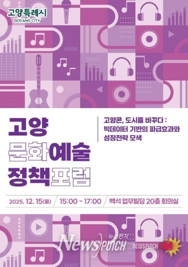 ‘2025 고양문화예술정책포럼’ 홍보문