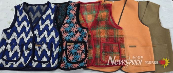 “한땀손맵시”겨울조끼 61벌 기부