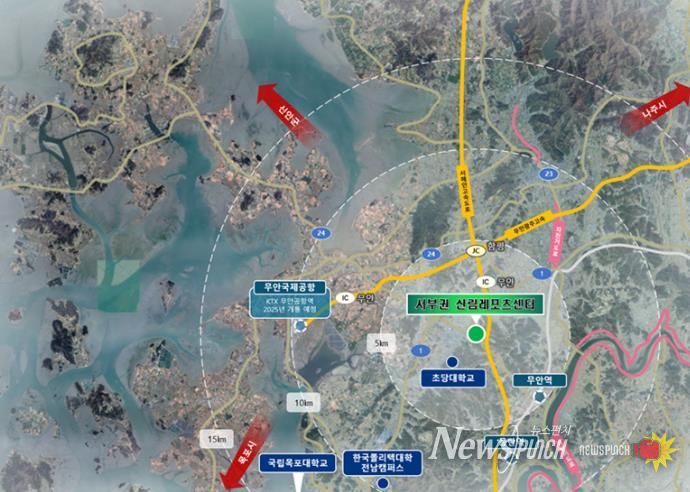 공립 산림레포츠센터 위치도