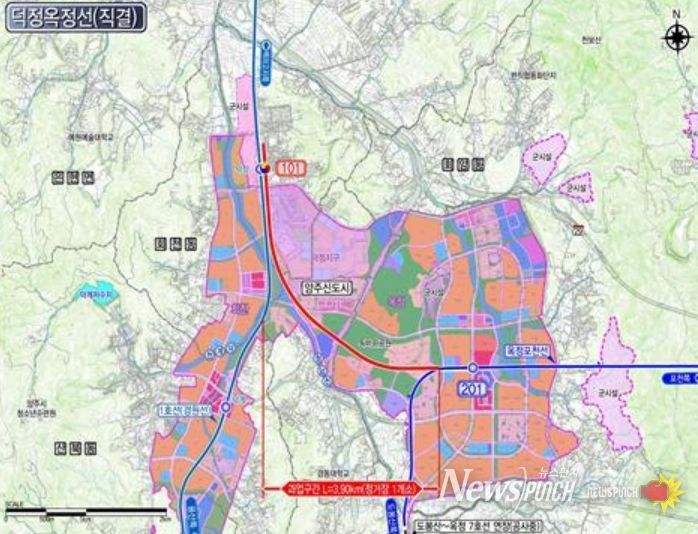 양주시,‘덕정옥정선, 제2차 경기도 도시철도망 구축계획’국토교통부 승인