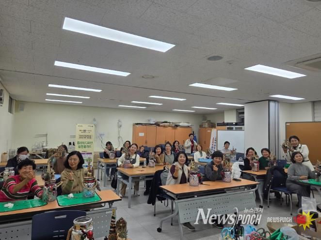 고령군, '플라워 디자인 실천 클래스' 로 평생학습 기회 확대