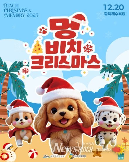 반려견과 함께하는 비치크리스마스