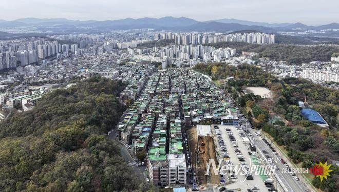 은행1·금광2구역 및 주변 전경 사진