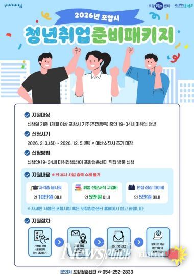 취업준비패키지 지원사업 포스터