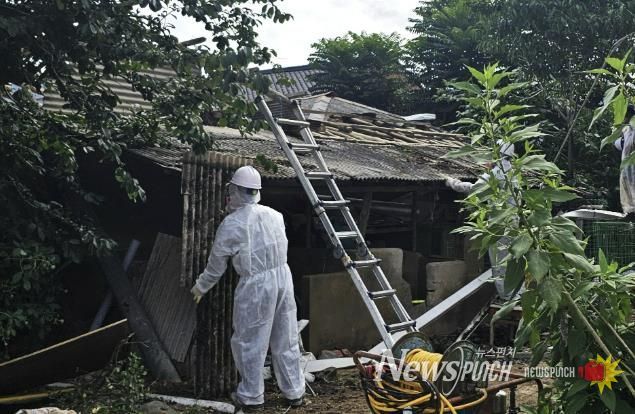 산청군, 노후 슬레이트 철거지원..주민 건강·주거 안전강화