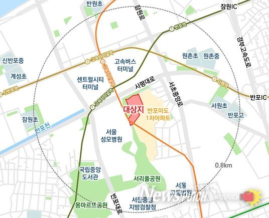 위치도 (서초구 반포동 60-5번지)