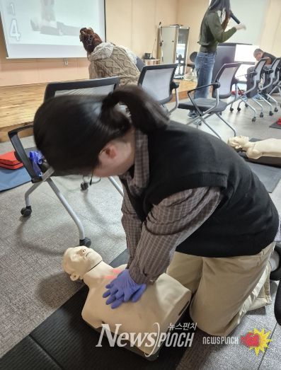 홍천군보건소, 설 명절 대비 심폐소생술 및 응급처치 교육