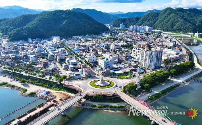 화천군 시가지 전경