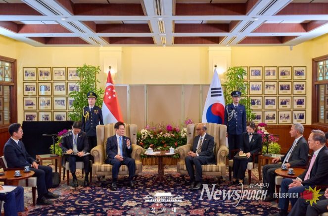 '타르만' 싱가포르 대통령 면담(청와대)